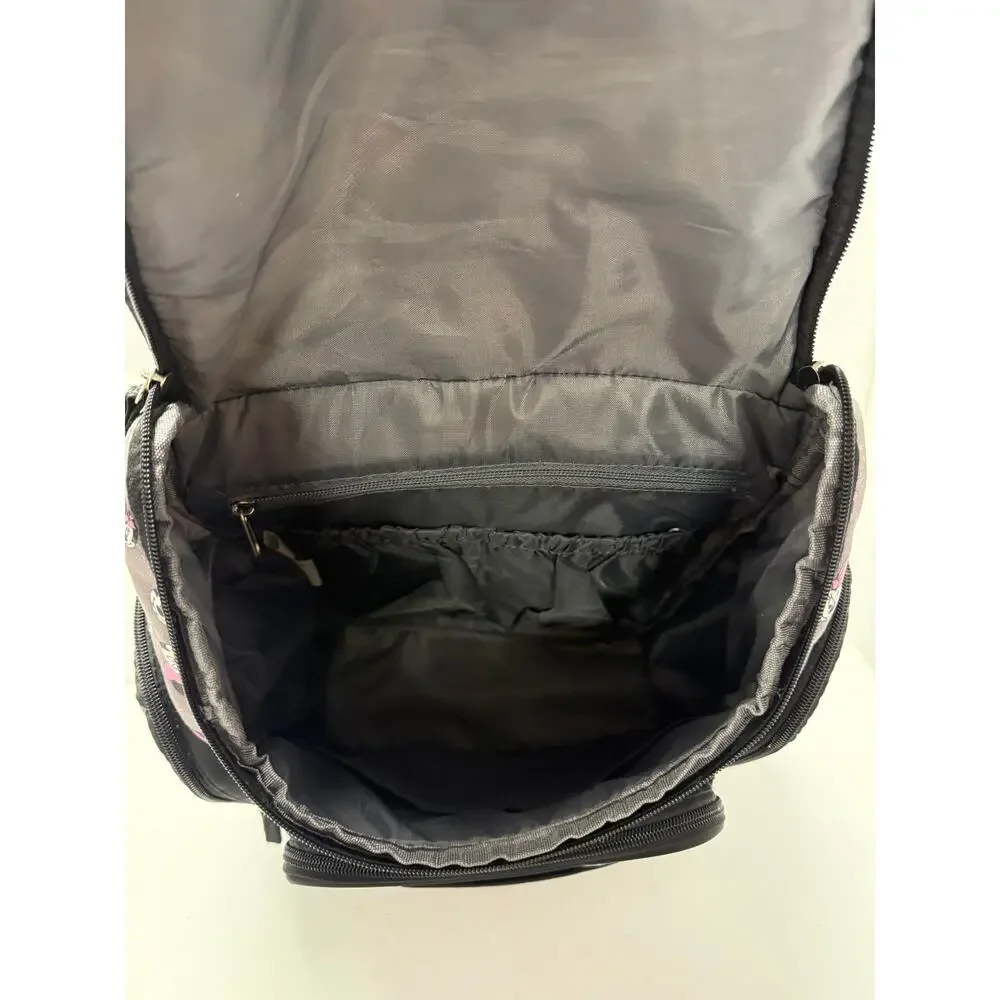 Disney Baby Minnie Mouse Diaper Bag Backpack Insulated Travel Bag Gray Pink